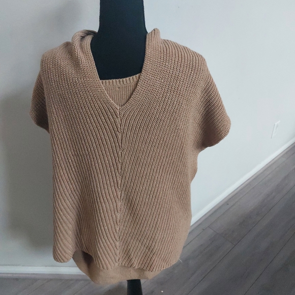 NWT CHICO'S Women's Camel Sleeveless with Cover-Up Sweater Size 3 US XL - Picture 9 of 9